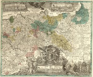 ロイヤルプロイセン諸国全体の一般的なカルテ 作： Johann David Schleuen